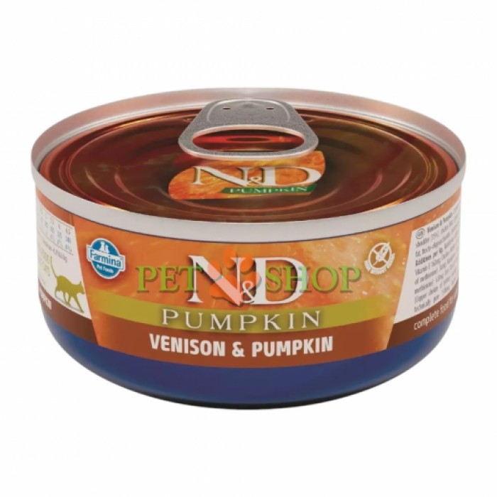 <p>Farmina ND Cat Venison & Pumpkin. Полнорационный влажный корм для взрослых кошек.</p>