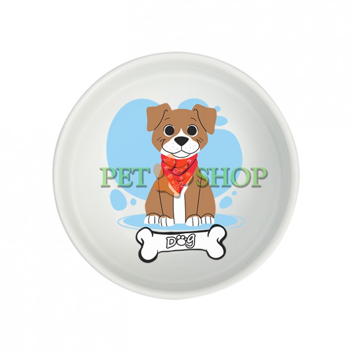 <p><strong>Natura Керамическая миска для еды и воды Dog Bone 400 мл 15 см</strong></p>