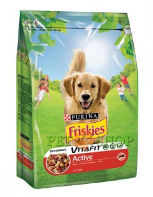 <p><strong>Purina - Friskies Vitafit Active pentru câini activi cu carne de vită 2.4 kg</strong></p>