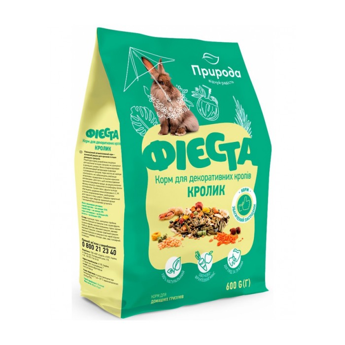 <p><strong>Priroda Hrană Fiesta pentru iepuri decorativi&nbsp;</strong><strong>600 gr</strong></p>
