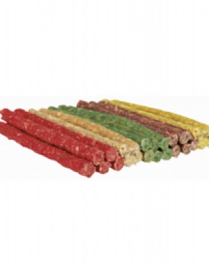 <p><strong>Палочки гранулированные диаметром 9-10 см, длиной 12 см. Вкусы микс: салями, с рубцом, с говядиной, с водораслями.</strong></p>