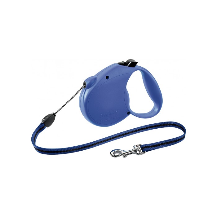 <p><strong>Рулетка Flexi Standart&nbsp;M, синяя, трос, длина -&nbsp;5 м, до 20&nbsp;кг</strong></p>