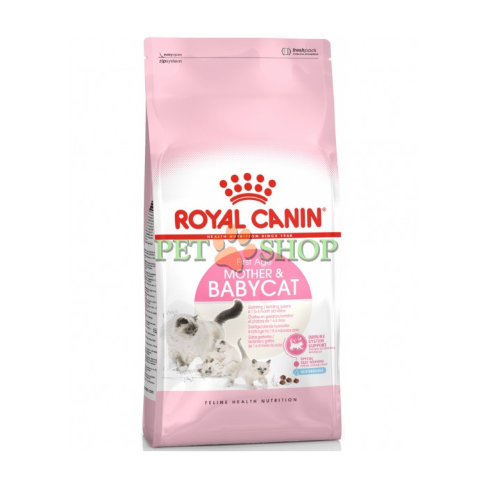 <p><strong>Продукт ROYAL CANIN&reg;&nbsp;Mother &&nbsp;Babycat удовлетворяет потребности кошек в&nbsp;питании в&nbsp;период беременности и&nbsp;лактации, а&nbsp;также котят в&nbsp;возрасте 1&ndash;4&nbsp;месяцев.</strong></p>