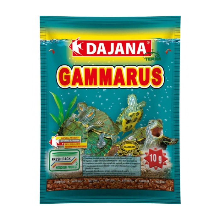 <p><strong>Высококачественный натуральный корм&nbsp;Dajana Gammarus&nbsp;(Даяна Гаммарус)&nbsp;для всех видов декоративных рыбок, водных черепах и террариумных животных.</strong></p>