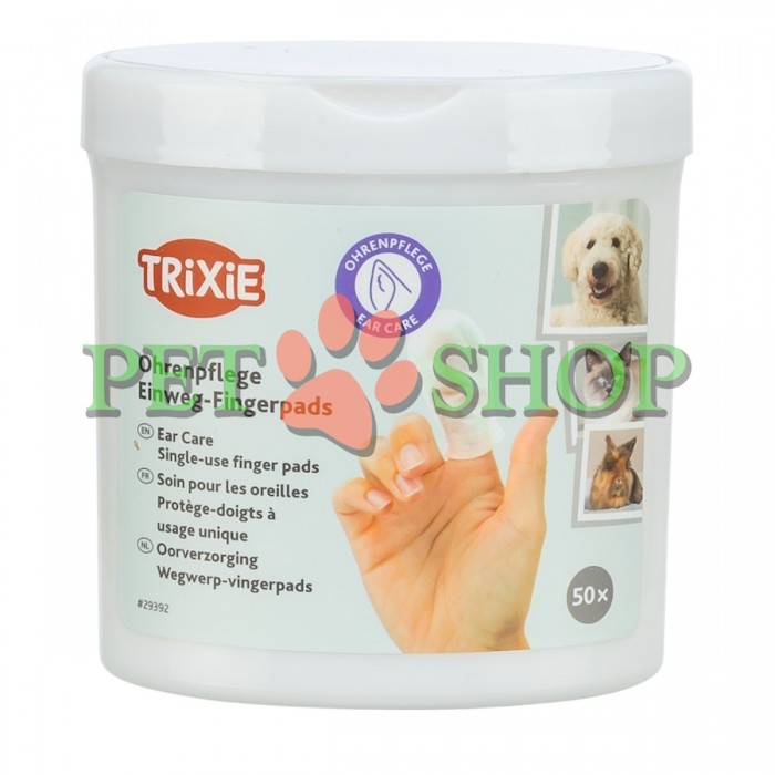 <p><strong>Салфетки для ухода за ушами Trixie 50 шт (TX-29392) для собак, кошек и других мелких животных с питательным очищающим лосьоном (алоэ вера и&nbsp;гамамелис)</strong></p>