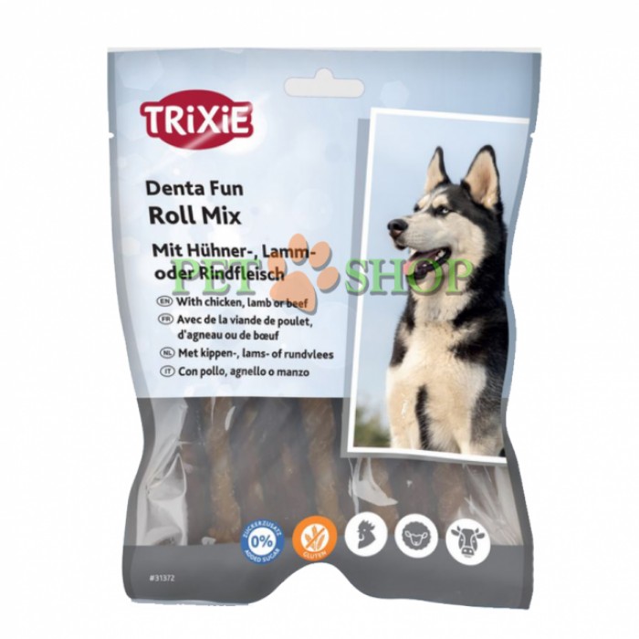 <p><strong>TRIXIE&nbsp;TX-31372&nbsp;Ассорти жевательных палочек для собак Trixie Denta Fun&nbsp;курица/ягнёнок/говядина 10см,&nbsp;250гр</strong></p>