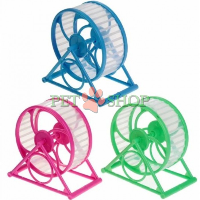 <p><strong>Roată&nbsp;pe suport</strong> &mdash; accesoriu pentru rozătoare (hamsteri). Culoarea se poate clarifica la operator!</p>