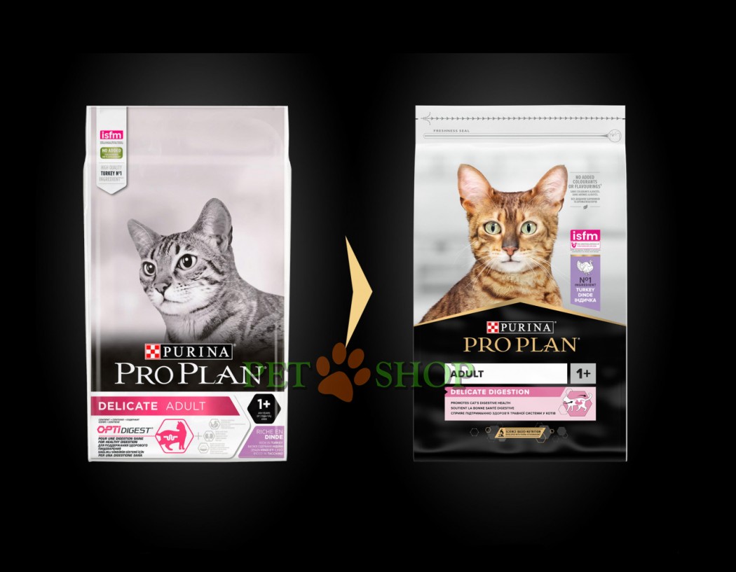 <p><strong>Pro Plan Delicate для взрослых кошек с чувствительным пищеварением, с индейкой, 1.5 kg</strong></p>