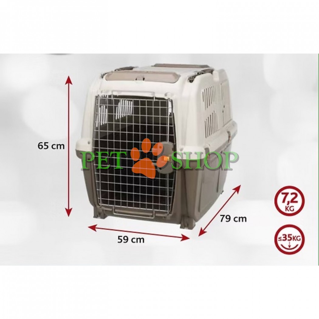 <p><strong>Trixie Skudo 5</strong> &mdash; cușcă de transport cu ușă metalică, special concepută pentru transportul pisicilor și c&acirc;inilor de talie medie. Dimensiuni: 79*59*65 cm. Acest model este aprobat oficial pentru călătorii cu trenul și avionul. <strong>Roțile și cureaua de umăr nu sunt incluse &icirc;n комплектul standard Skudo 5 și se achiziționează separat.</strong></p>