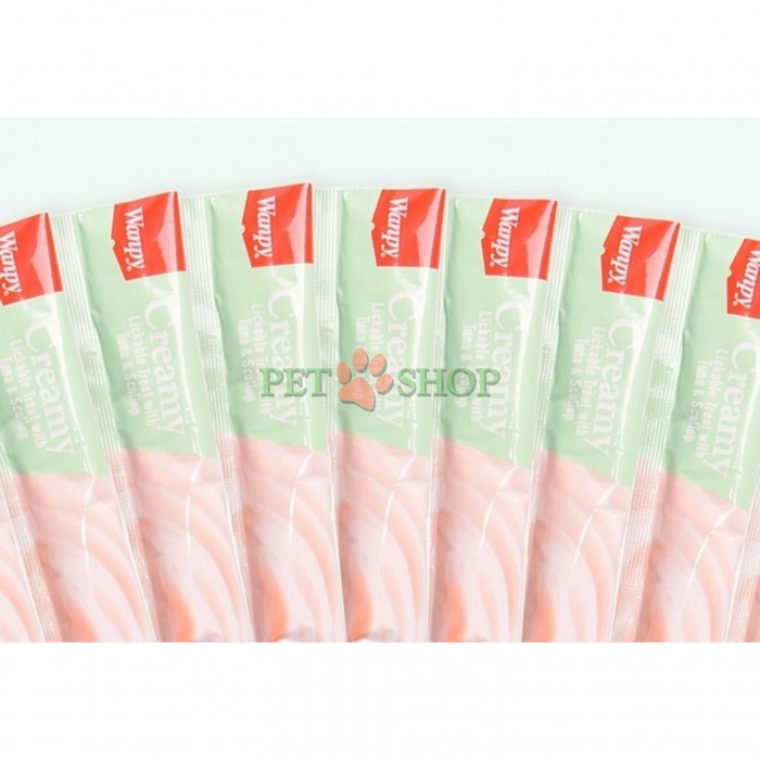 <p><strong>Wanpy Creamy Lickable Treats Tuna,&nbsp;Scallop</strong>&nbsp;<strong>- жидкое лакомство с тунцом и гребешками&nbsp;для котов 25 шт. по 14 гр (1 пакетик)</strong></p>