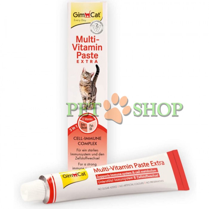 <p><strong>GimCat Multi-Vitamin Paste Extra Мультивитаминная паста экстра для кошек, 100 гр.</strong></p>