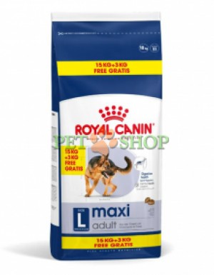 <p><strong>Полнорационный сухой корм для взрослых собак крупных размеров (вес собаки от 25 до 45 кг) в возрасте c 15 месяцев до 5 лет,&nbsp;15 kg + 3 kg GRATIS!</strong></p>