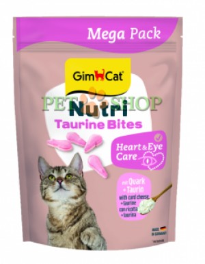 <p><strong>Витамины Gimborn GimCat Nutri Taurine Bites Quark для кошек с творогом и таурином, 1 шт.&nbsp;Содержащийся в ней таурин поддерживает работу сердца и зрение.&nbsp;</strong></p>