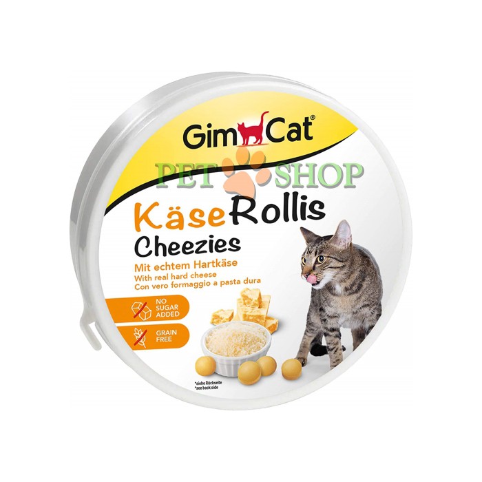 <p><strong>GimCat Kase-Rollis - витаминизированное лакомство с сыром для кошек, 1 шт</strong></p>