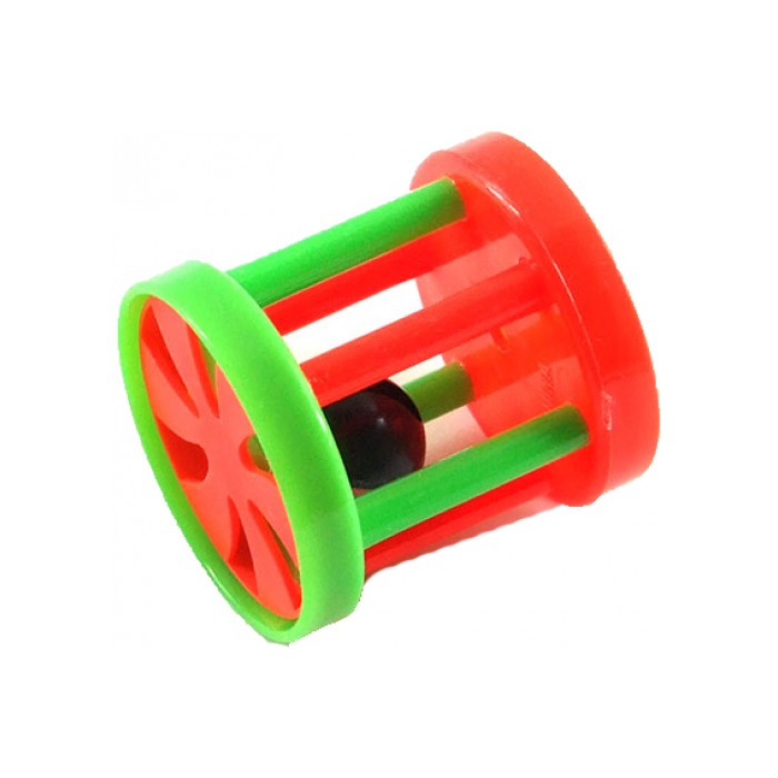 <p><strong>Цилиндр с колокольчиком, пластиковый, для кошек и собак.&nbsp;Диаметр - 4,5 см.</strong></p>