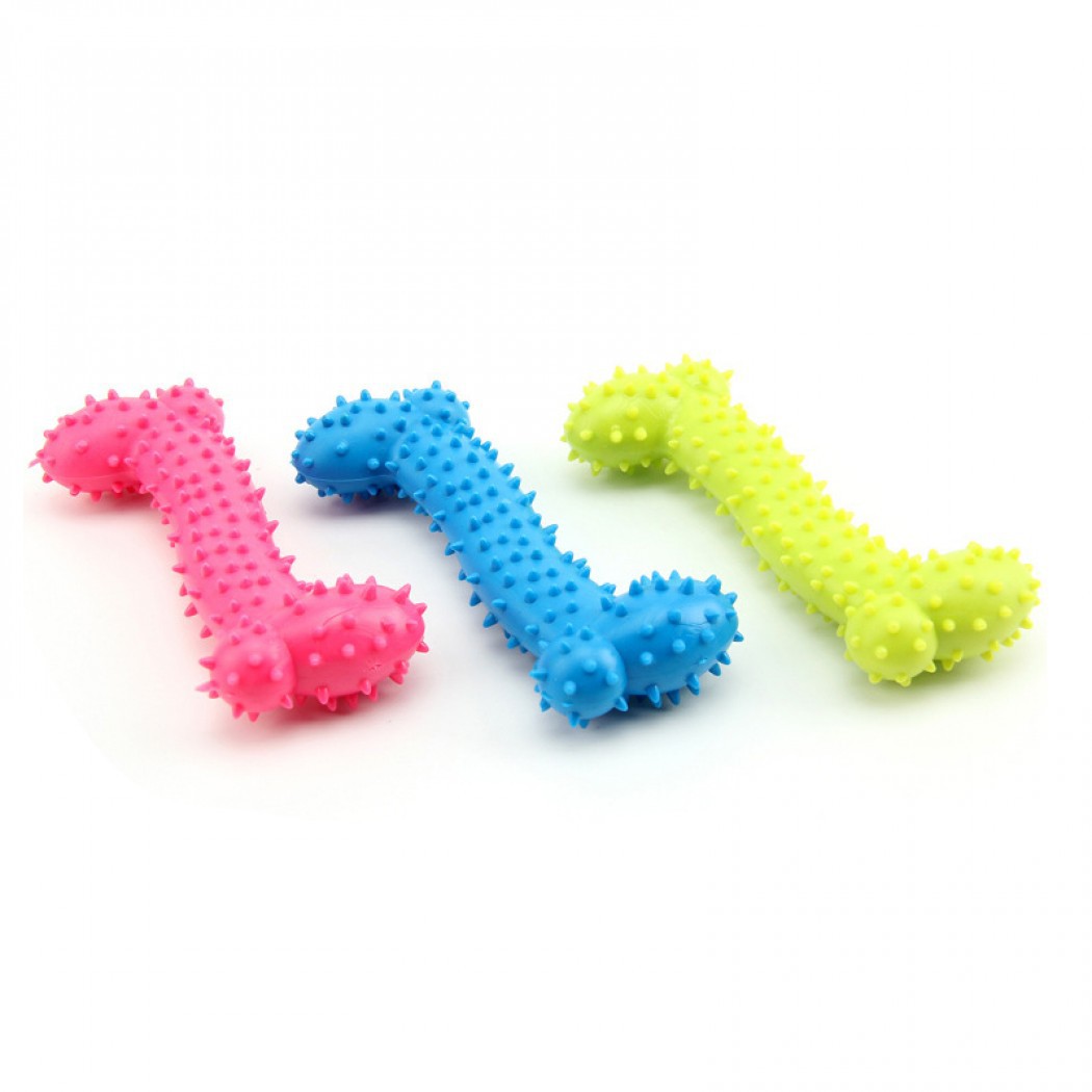 <p><strong>"Bone" Jucarie din cauciuc 10,5 cm,&nbsp;culori diferite</strong><br />
&nbsp;</p>