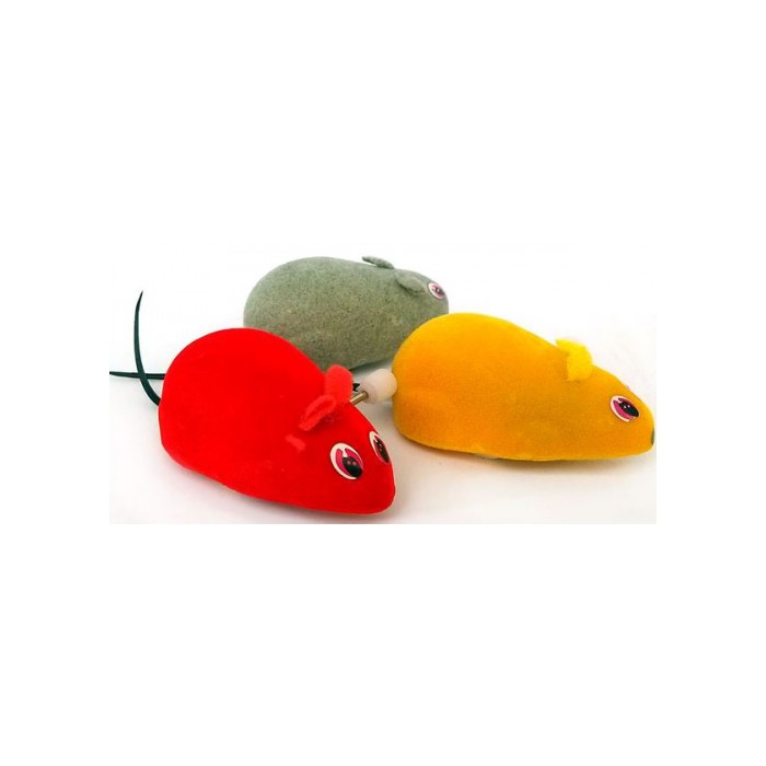 <p><strong>Мышь заводная на колесиках, длина - 7,5 см,&nbsp;разные цвета</strong></p>