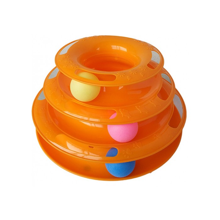 <p><strong>Интерактивная игрушка для кошек,&nbsp;трехъярусная</strong></p>