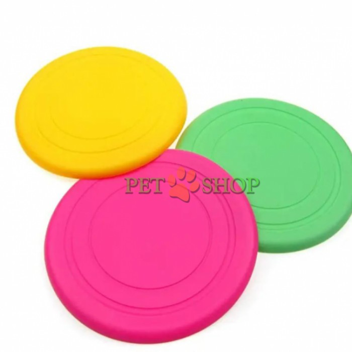 <p><strong>Farfurie zburătoare din cauciuc, 18 cm, culori diferite</strong></p>