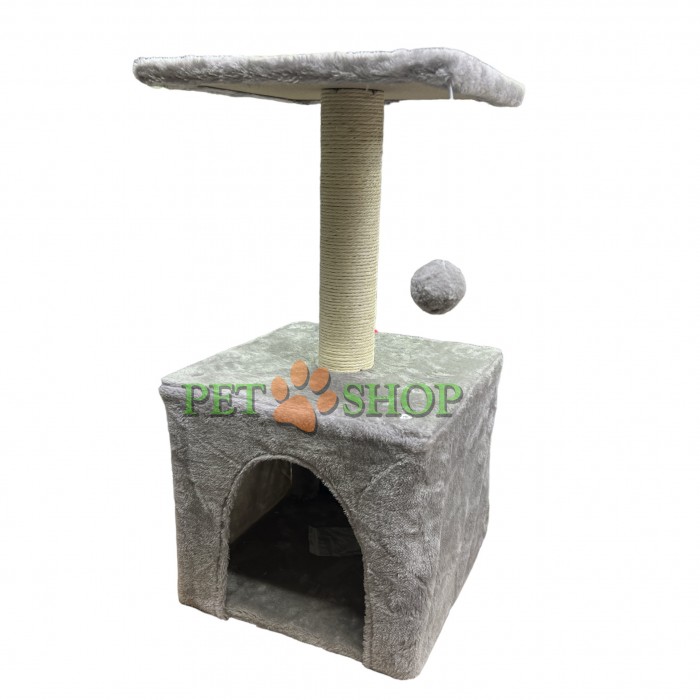 <p><strong>Когтеточка для кошек&nbsp;с домиком&nbsp;30 см, 30 см, 60 см</strong></p>