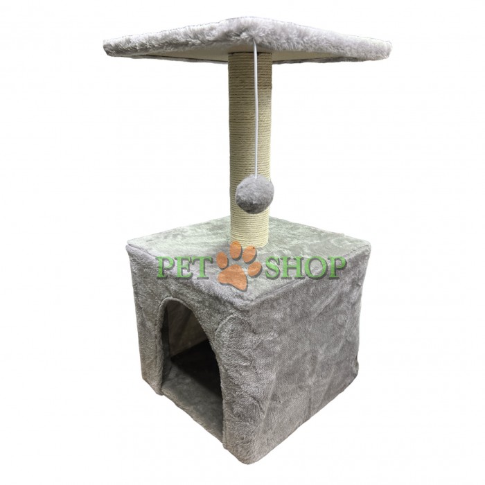 <p><strong>Когтеточка для кошек&nbsp;с домиком&nbsp;30 см, 30 см, 60 см</strong></p>