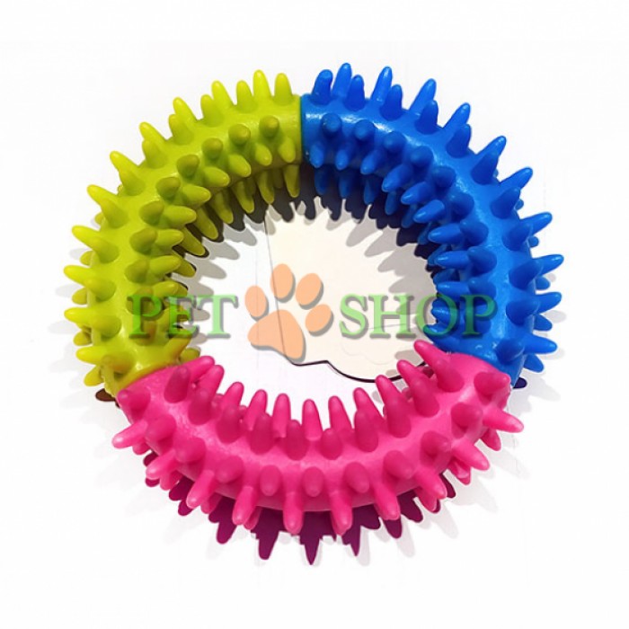 <p><strong>Jucărie cerc de cauciuc tricolor,&nbsp;Diametru-9,8 cm&nbsp;№1</strong></p>