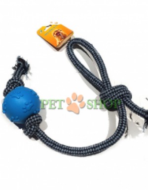 <p><strong>Jucărie de frânghie cu o singură minge, lungime - 50 cm</strong></p>