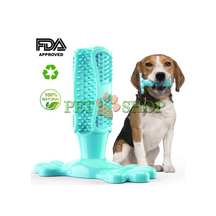 <p><strong>С помощью этой щётки можно попасть в труднодоступные места полости рта собаки. Для животного это будет не только полезный, но и развлекательный процесс.</strong></p>