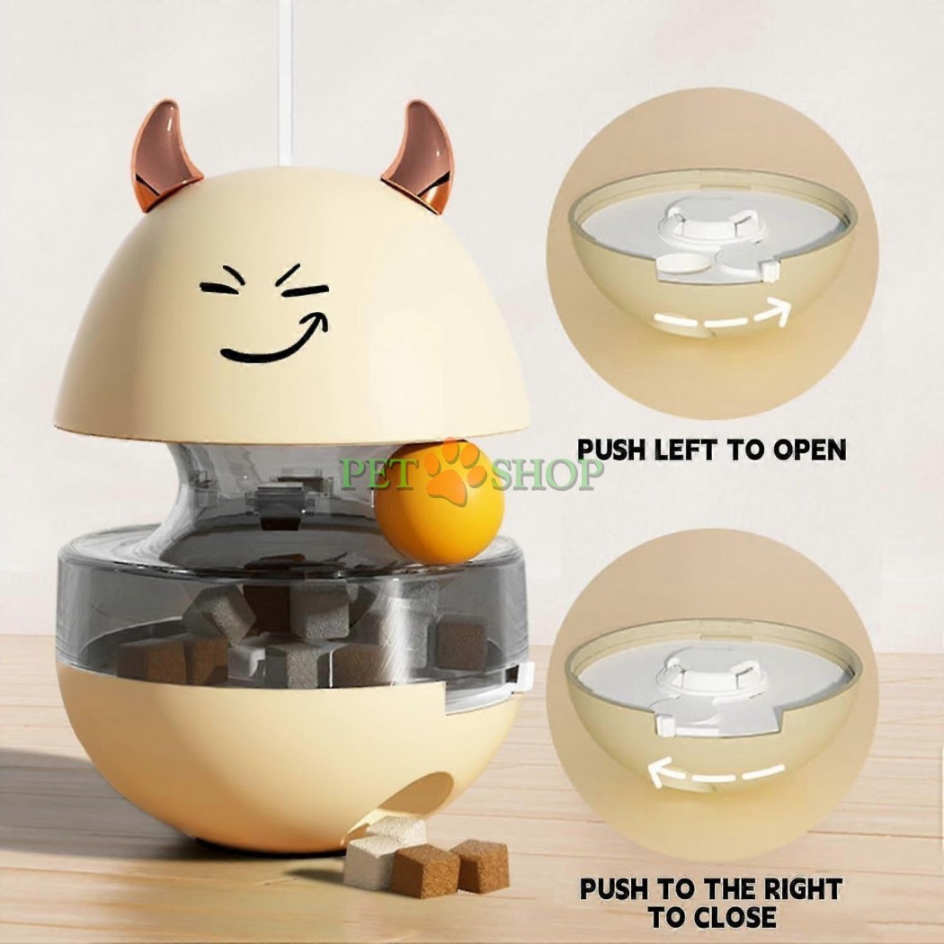 <p><strong>* Jucărie interactivă 3 &icirc;n 1</strong></p>

<p><strong>* Jucărie inteligentă</strong></p>

<p><strong>* Dozator de hrană</strong></p>

<p><strong>* Rotire automată</strong></p>