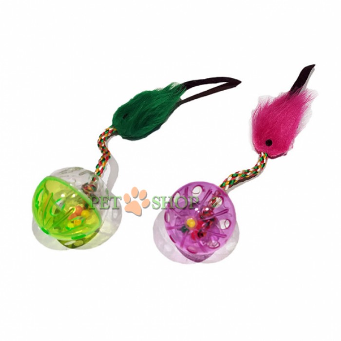 <p><strong>Игрушка для кошек, погремушка с мышью</strong></p>