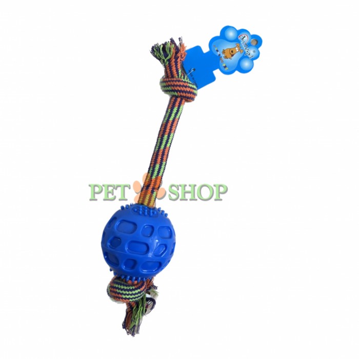 <p><strong>Jucărie de fr&acirc;nghie cu minge, 40 cm, culori diferite</strong></p>