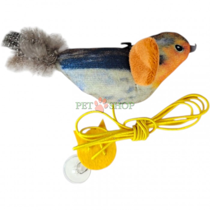 <p>Очаровательная <strong>музыкальная птичка</strong> &mdash; идеальная развлекательная игрушка для ваших питомцев!&nbsp;Яркая, лёгкая и издающая приятные звуки при движении, она привлечёт внимание животного и станет любимой забавой.</p>