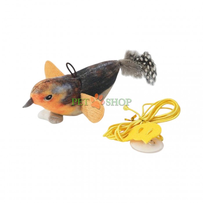 <p>Очаровательная <strong>музыкальная птичка</strong> &mdash; идеальная развлекательная игрушка для ваших питомцев!&nbsp;Яркая, лёгкая и издающая приятные звуки при движении, она привлечёт внимание животного и станет любимой забавой.</p>