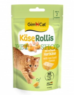 <p><strong>GimCat Kase-Rollis - витаминизированное лакомство с сыром для кошек 40 гр</strong></p>