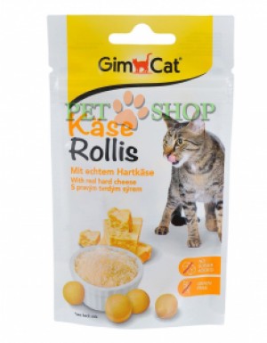 <p><strong>GimCat Kase-Rollis - витаминизированное лакомство с сыром для кошек 40 гр</strong></p>