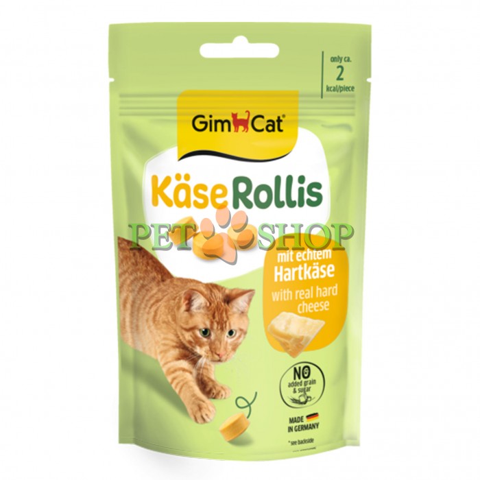 <p><strong>GimCat Kase-Rollis - витаминизированное лакомство с сыром для кошек 40 гр</strong></p>