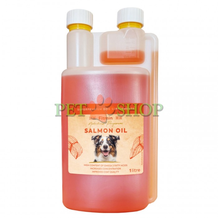 <p><strong>Fitmin Dog Salmon Oil&nbsp;&nbsp;</strong>&ndash;&nbsp;масло из норвежского лосося холодного отжима, предназначено для улучшения внешнего вида, концентрации, выносливости и производительности собак.</p>