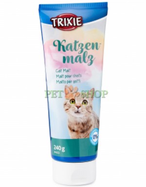 <p><strong>Trixie Katzen Malz - </strong>шерстевыводящая паста для естественного выведения проглоченной шерсти из желудочно-кишечного тракта и предотвращения образования волосяных комочков (трихобезоаров).</p>