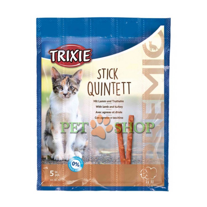 <p><strong>Палочки Trixie Premio Stick Quintett из мяса ягненка и индейки - не только вкусная, но и полезная добавка к рациону вашего питомца, 5 шт по 25 грамм</strong></p>