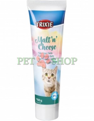<p><strong>Trixie Malt and Cheese -&nbsp;</strong>это <!--qkimaf LeyV5e_p/HugV6--><!--cqw1tb LeyV5e_p/HugV6-->специальная паста для кошек с солодом, сыром и биотином, которая помогает безопасно выводить шерсть из желудка и улучшает пищеварение<!--TgQPHd|||[[]]-->.</p>