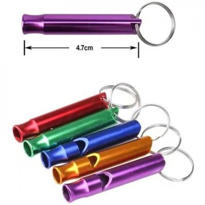 <p><strong>Breloc - Fluier aluminiu, 5 cm, diferite culori</strong></p>