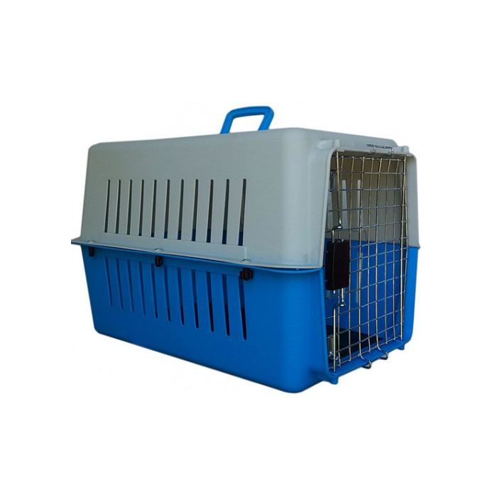 <p><strong>Переноска пластиковая для кошек и собак с железной дверцей. Цвета в ассортименте.</strong></p>
