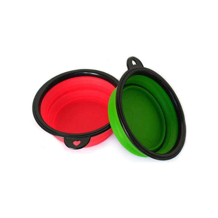 <p><strong>Складная силиконовая миска для собак 14*13*5 см, разные цвета</strong></p>