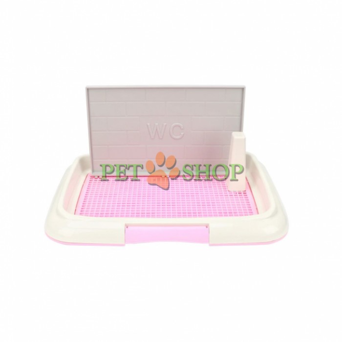 <p><strong>Туалет универсальный для собак со столбиком и перегородкой,&nbsp;46*35 см</strong></p>