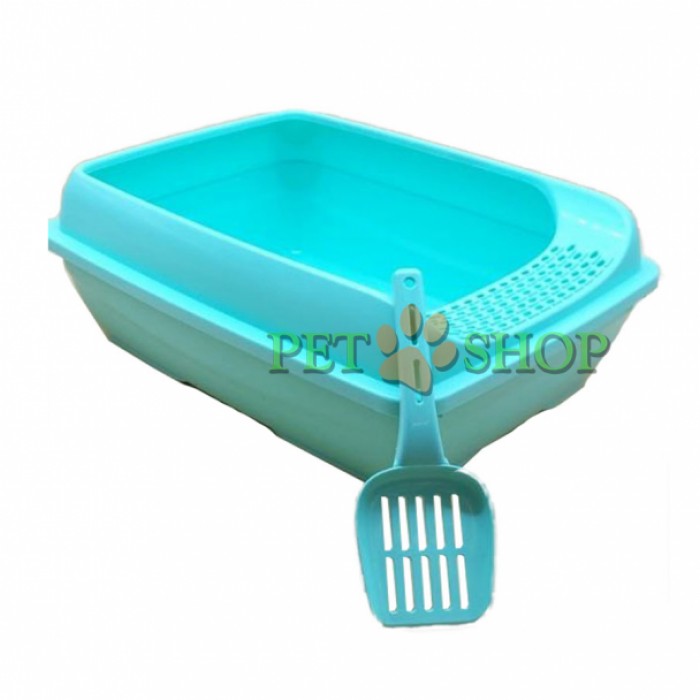 <p><strong>Туалет для кошек c высоким&nbsp;бортиком и с лопаткой 50*37*13,5 см&nbsp;, Турция</strong></p>

<p><strong>Цвета: темная вишня, сиреневый, мянтоловый и бирюзовый.</strong></p>