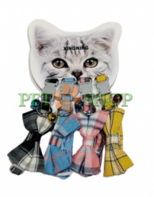 <p><strong>Ошейник с бабочкой и колокольчиком для кошек, 1 см, цвета в ассортименте.</strong></p>