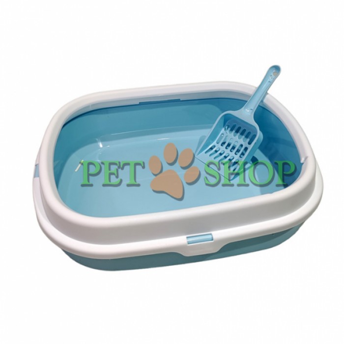 <p><strong>Туалет лоток с&nbsp;лопаткой, средний, без сетки, производитель: Турция </strong></p>

<p><strong>Размеры: 48.5*40*13&nbsp;см</strong></p>