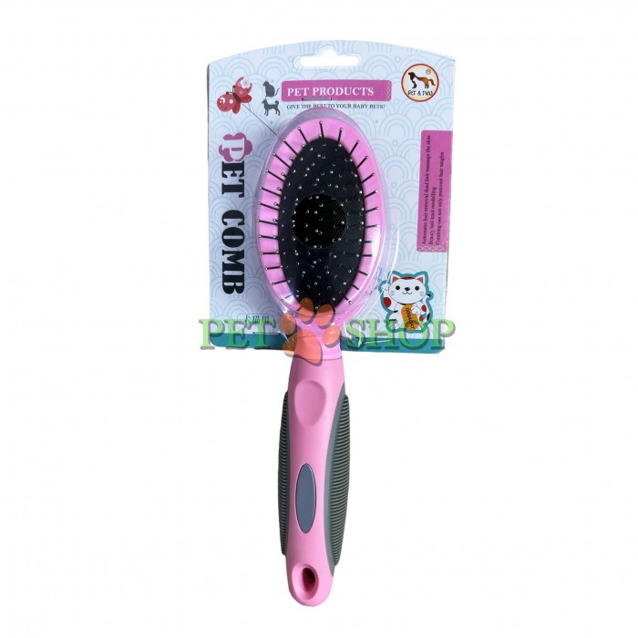 <p><strong>Щетка-Пуходерка PET, двухсторонняя, с прорезиненой ручкой, 22*5,5*5,5см</strong></p>