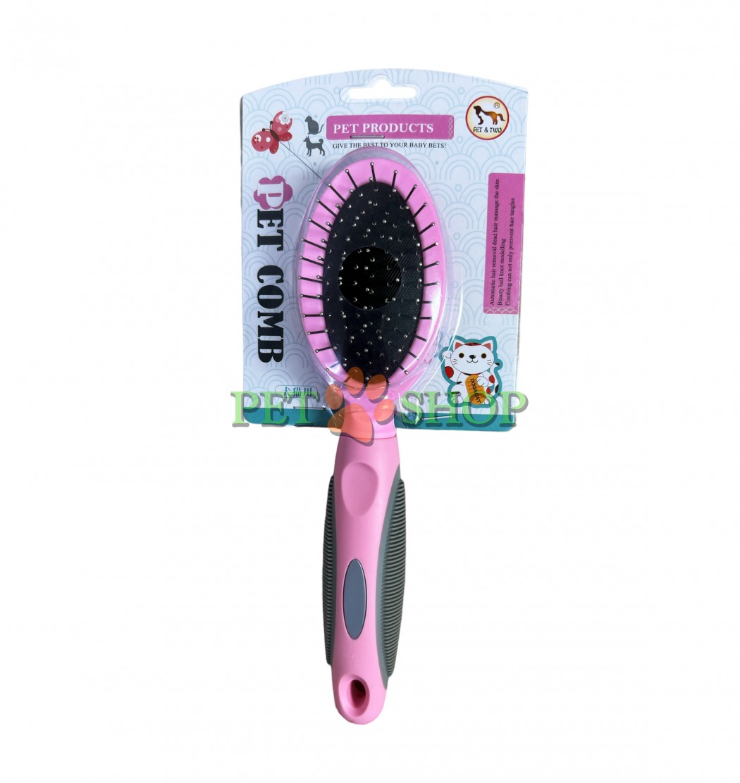 <p><strong>Щетка-Пуходерка PET, двухсторонняя, с прорезиненой ручкой, 22*5,5*5,5см</strong></p>