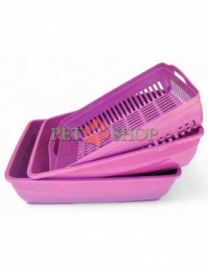 <p>Универсальный <strong>туалет-лоток 3в1</strong> &mdash; практичное решение для гигиены домашних животных. Размеры 50 &times; 40 &times; 14 см</p>